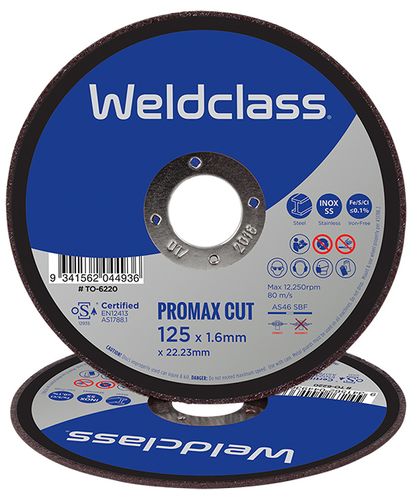 Cutting Disc PROMAX Inox Thin 125x1.6mm Weldclass