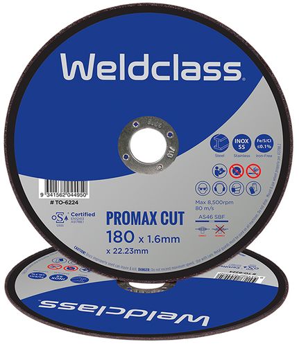 Cutting Disc PROMAX Inox Thin 180x1.6mm Weldclass