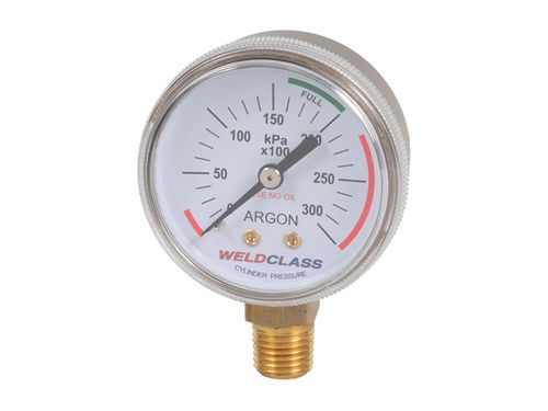 Regulator Gauge Inert Gases (Argon / CO2 / Nitrogen / Inert) High Pressure 0-30,000Kpa Weldclass