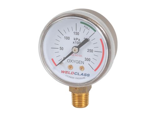 Regulator Gauge Oxygen High / Bottle Pressure 0-30,000Kpa Weldclass