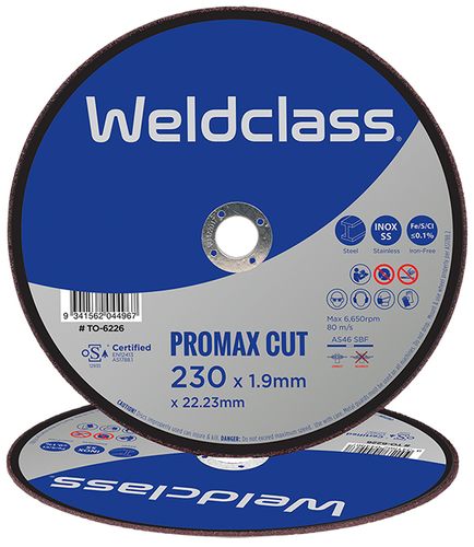 Cutting Disc PROMAX Inox Thin 230x1.9mm Flat Weldclass
