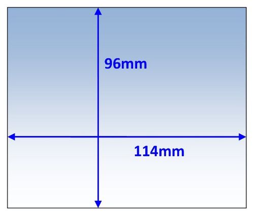 Lens Clear Outer 114x96mm Suit WIA Blue-Fx Pk10 Weldclass