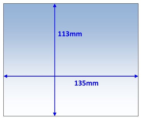 Lens Clear Outer 135x113mm Suit WIA View-Fx Pk10 Weldclass