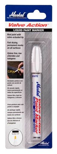 Marker Paint Valve-Action Carded White (096800)