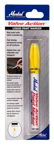 Marker Paint Valve-Action Carded Yellow (096801)