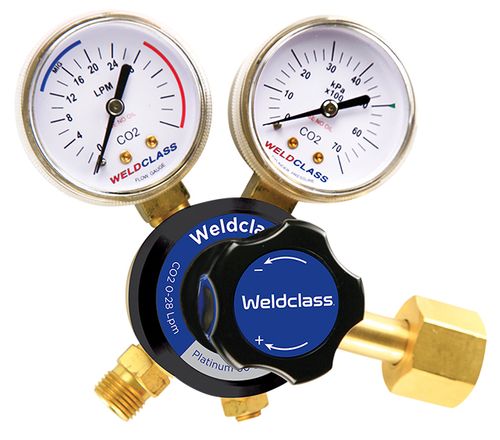 Regulator CO2 PLATINUM 0-28 LPM Weldclass