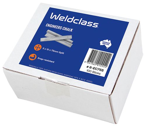 Chalk 10x5x75mm Split -Box 100 pcs Weldclass