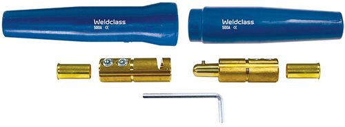 Cable Joiner 500A  Set Blue Suit Up To 70mm Cable Weldclass