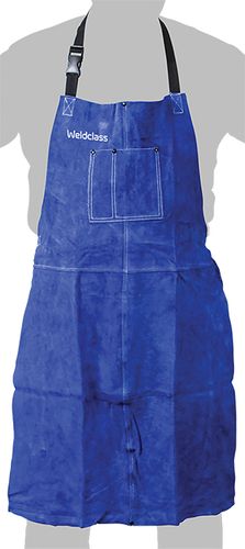 Apron Leather PROMAX Blue 900x600mm Weldclass