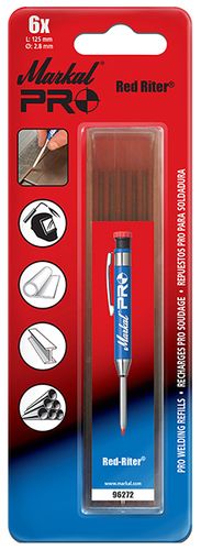 Marker Markal Pro Refills Red pk6