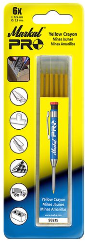 Marker Markal Pro Refills Yellow pk6