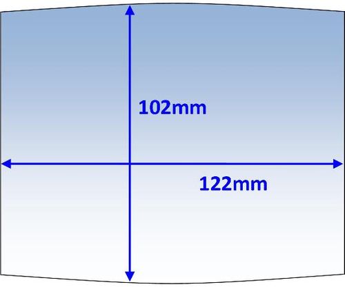 Lens Clear Outer 122x102mm Suit Mach2/WIA Blue Pk10 Weldclass