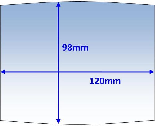 Lens Clear Outer 120x98mm Suit Boss Wide-View Pk10 Weldclass