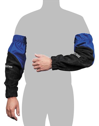 Sleeves Leather/FR Black/Blue PROMAX SL4 (Per Pair) Weldclass