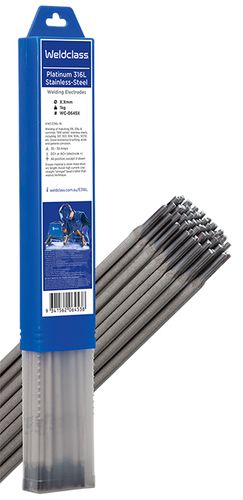 Stick Electrodes Stainless-Steel PLATINUM 316L 2.0mm 1kg Weldclass