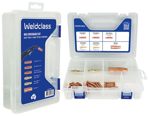 MIG PARTS KIT WITH STORAGE BOX TWC 1 WELDCLASS