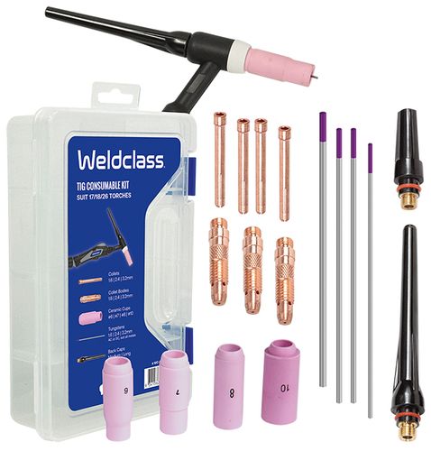 TIG Parts Kit  With Storage Box 17/18/26 Std Weldclass