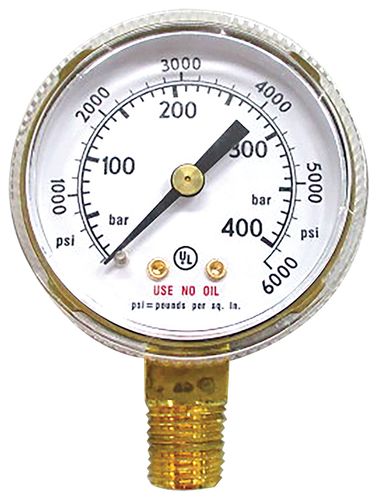 Regulator Gauge Inert / Nitrogen High / Bottle Pressure 0-40,000Kpa (Suit WC-03400 Regulator) Weldclass