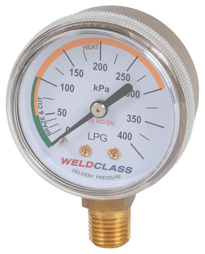 Regulator Gauge LPG Low / Delivery Pressure 0-300Kpa Weldclass