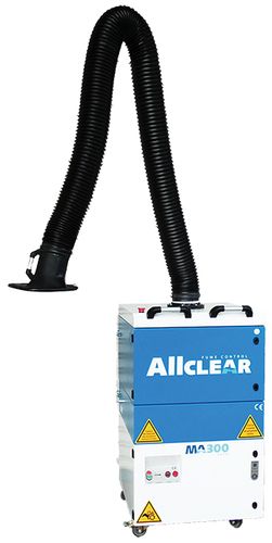 Fume Extractor Mobile ALLCLEAR MA300 AUTO 1ph/230V with Single Arm 3m 230V Weldclass