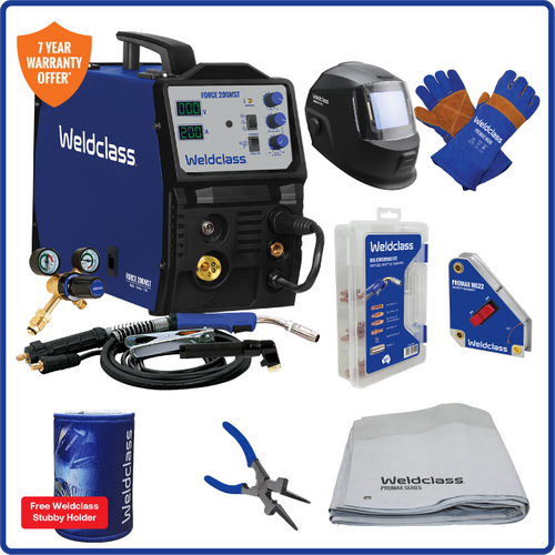 Welder MIG/Stick/TIG FORCE 200MST Combo Kit V1 Weldclass