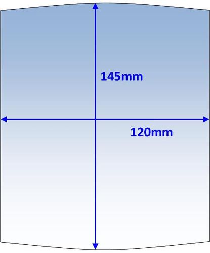 Lens Clear Outer 145x120mm Suit Miller Elite Pk10 Weldclass