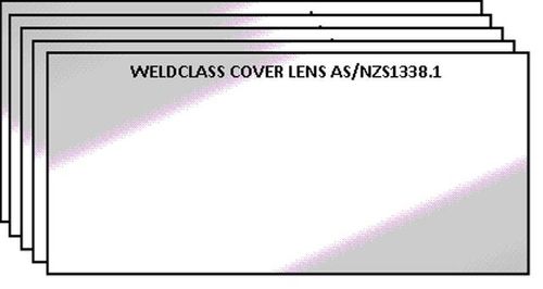 Lens Clear 108x51mm CR39 Style Carded Pk5 Weldclass