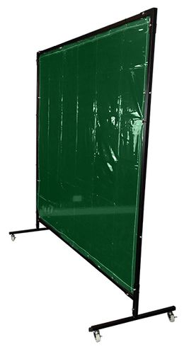 Frame + Curtain Kit 1.8x2.0m H/Duty Green Weldclass