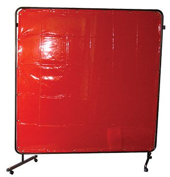 Frame + Curtain Kit 1.8x1.8m Std Red Weldclass