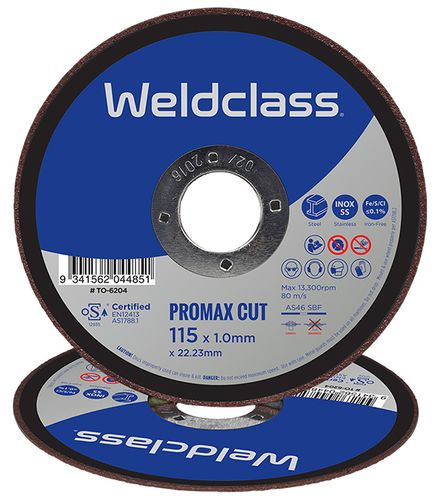 Cutting Disc PROMAX Inox Thin 115x1.0mm Weldclass