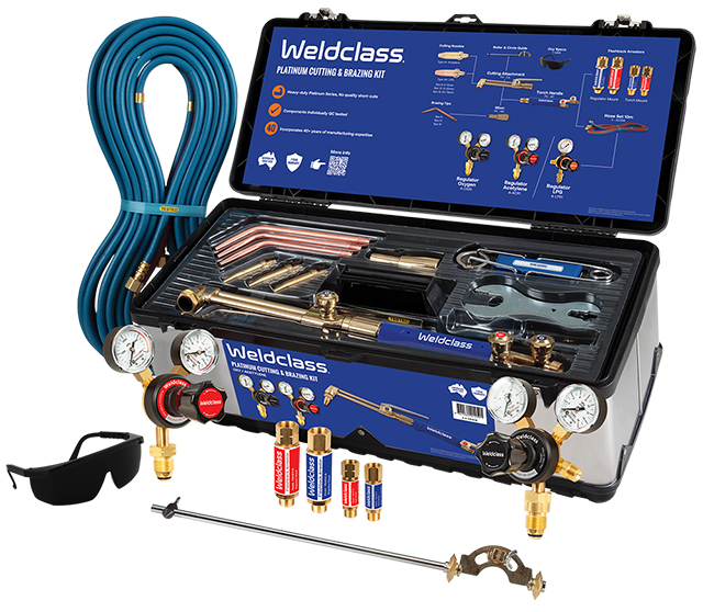 Oxy/Acetylene Kit, Platinum Series Weldclass Australia 7Year Warranty