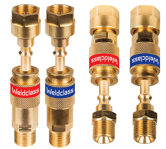 Quick Couplings Oxy, Acetylene, LPG, Argon etc Weldclass Australia
