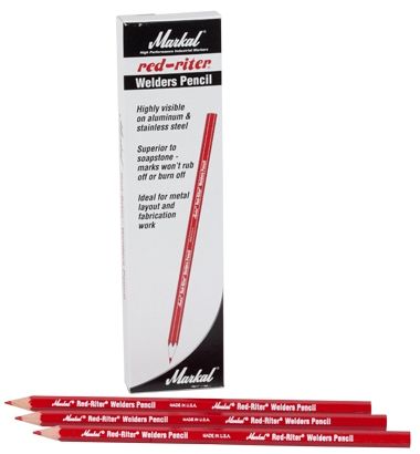 Markal Silver Streak And Red Riter Welders Pencils (Markal 96100