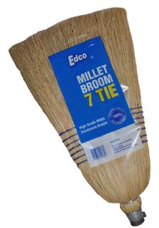 7 Tie Millet Broom  Straw Broom