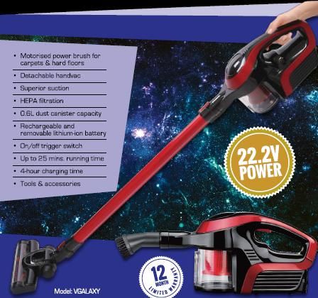 Cleanstar GALAXY Stick Vacuum  22.2 V