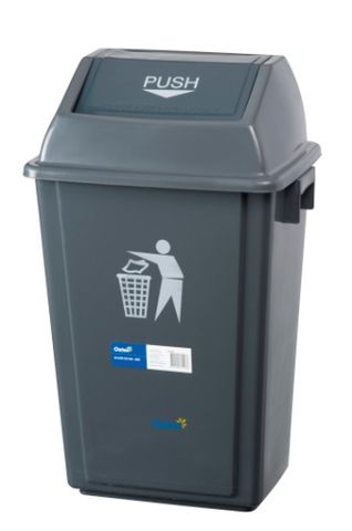 60L Bin Flip Top Grey