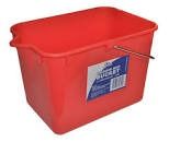 Rectangle bucket with wire handle Red 11L
