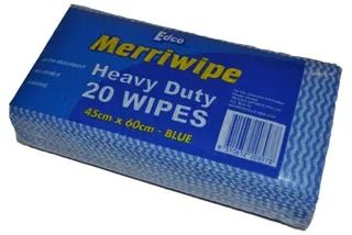 Chux wipe heavy duty pkt 20 Blue