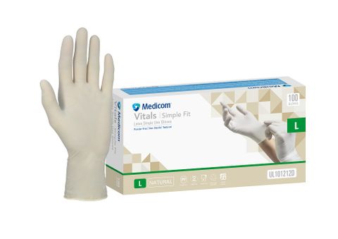 Latex Gloves Powder Free Large box of 100