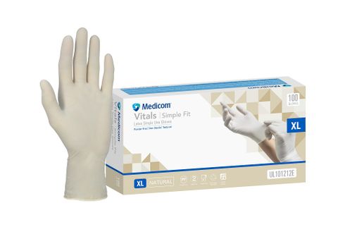 Latex Gloves Powder Free Extra Large box of 100