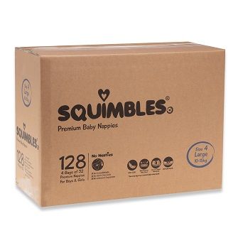 Size 4  Squimbles Large 128/ctn  10kg - 15kg