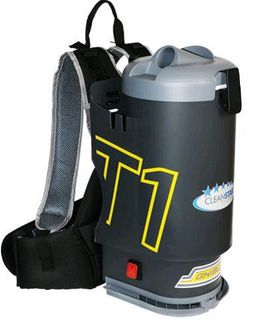 GHIBKLI Back Pack Vacuum T1v3 Black with clear lid