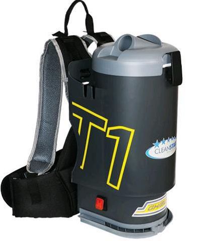 GHIBKLI Back Pack Vacuum T1v3 Black with clear lid