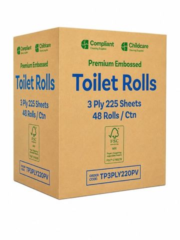 CCS  3ply  230sh Toilet Roll  48 Rolls/Ctn Premium