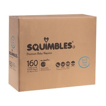 Size 2  Squimbles Small 160/ctn  4kg - 8kg