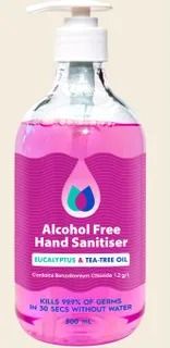 500ml Hand Sanitiser Pump Pack ALCOHOL FREE