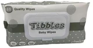 Baby Wipes Tibbles Economy 1x pack of 80