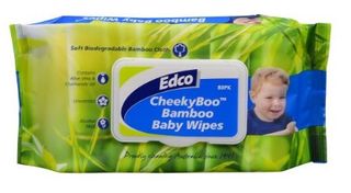 Baby Wipes Edco CheekyBoo Bamboo 1x pack of 80