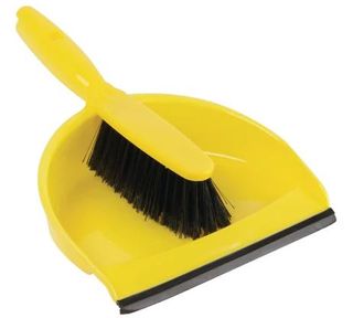 YELLOW   Dustpan & brush Set