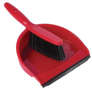 RED    Dustpan & brush Set